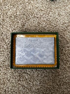 Dark Blue Goyard Card Holder